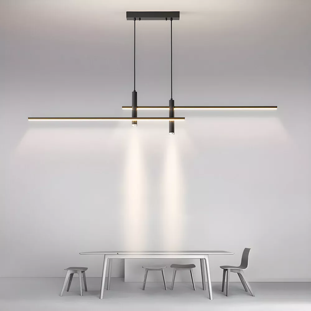 KindleLight | Linear LED Pendant Light for Modern Dining Spaces
