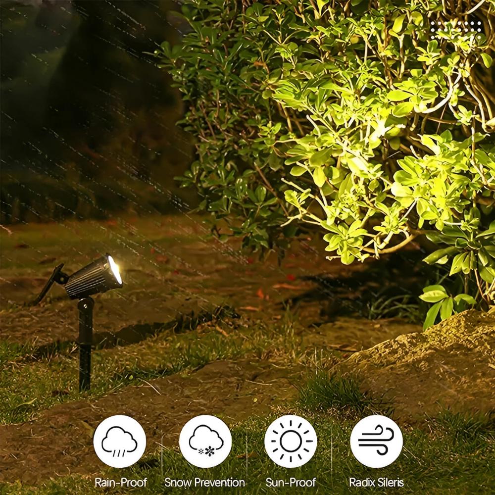 Lucendra | High-Powered Solar Spotlight with 9 LEDs for Outdoor Use