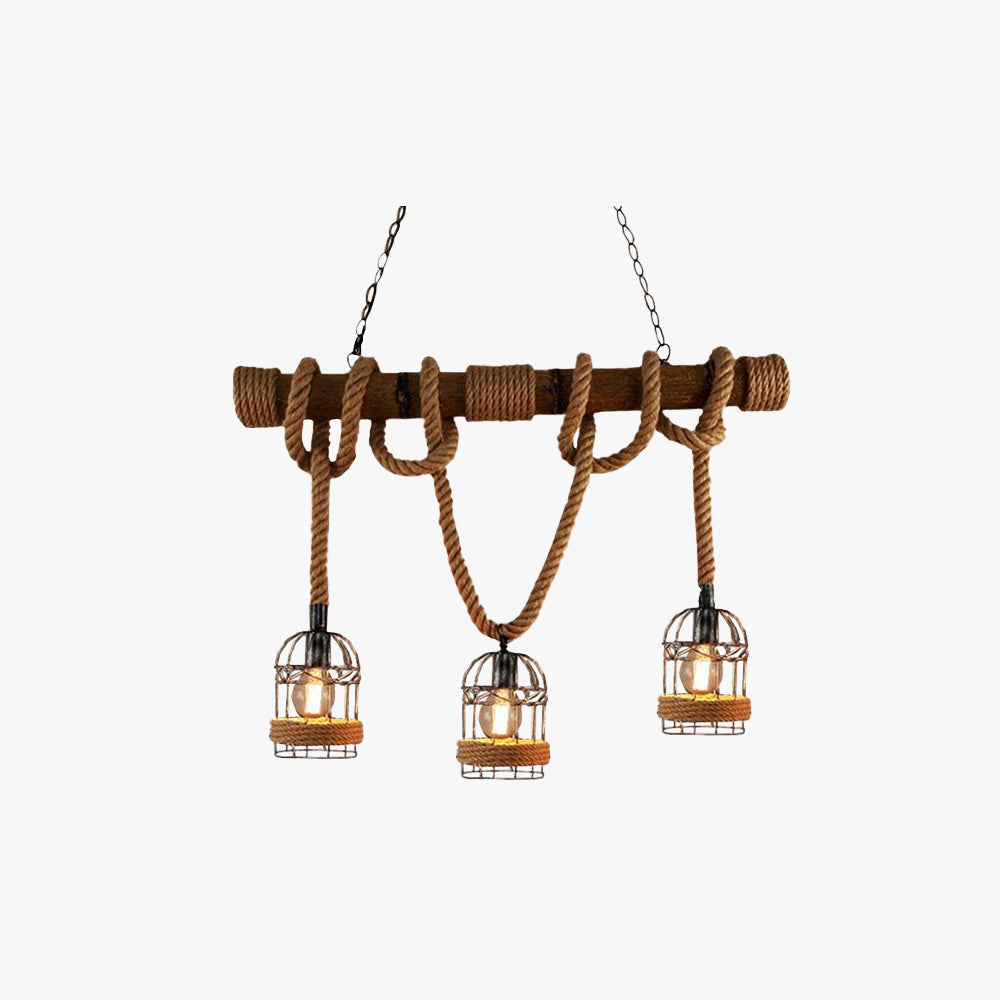 Lucenra | Retro Pendant Lamp in Metal and Wood