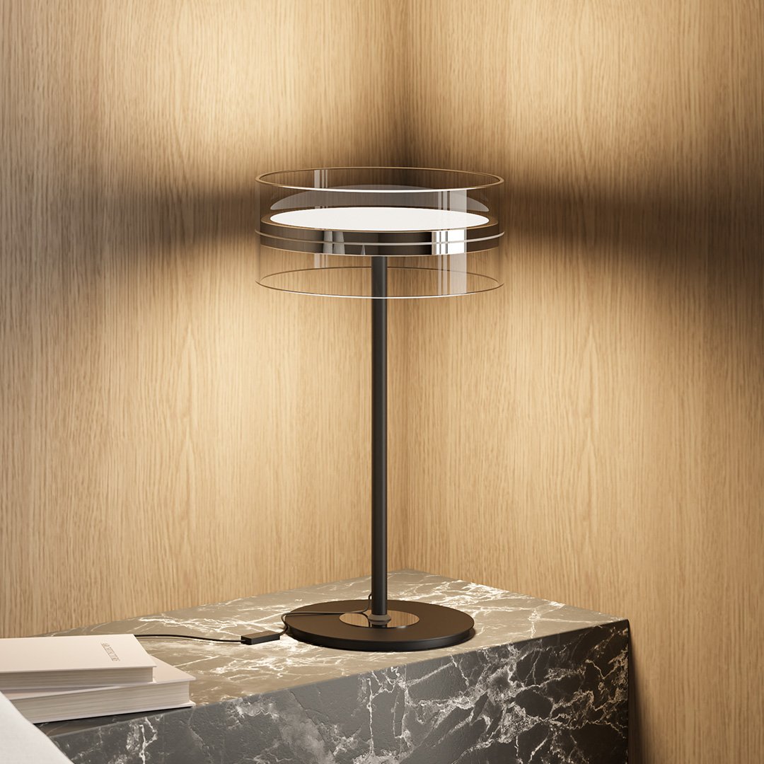 Luminexa | Modern Glass Lamp With Touch Dimmer