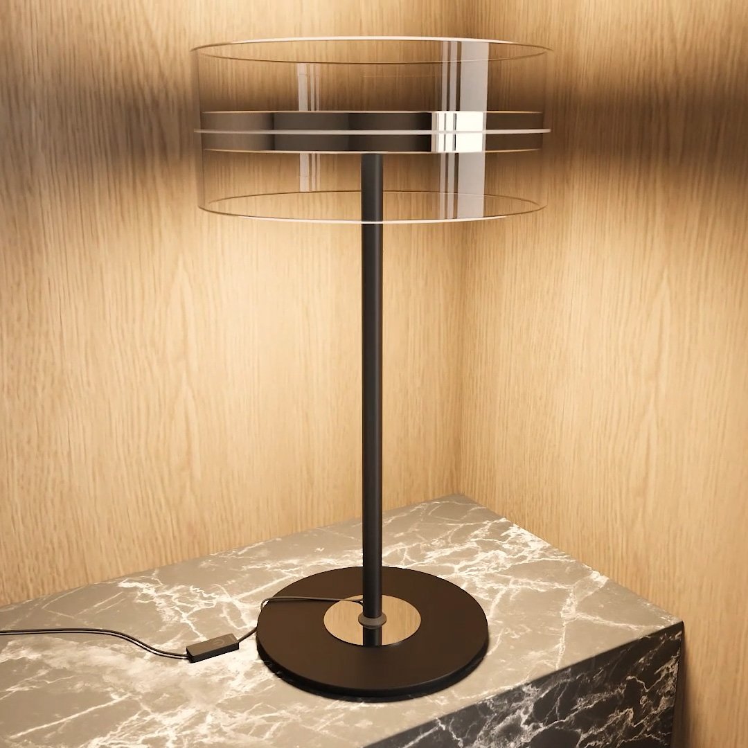 Luminexa | Modern Glass Lamp With Touch Dimmer