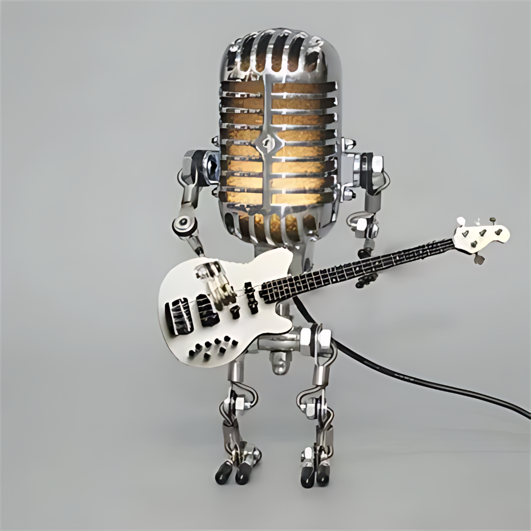 LytIQ | Retro Robot Guitar Desk Lamp