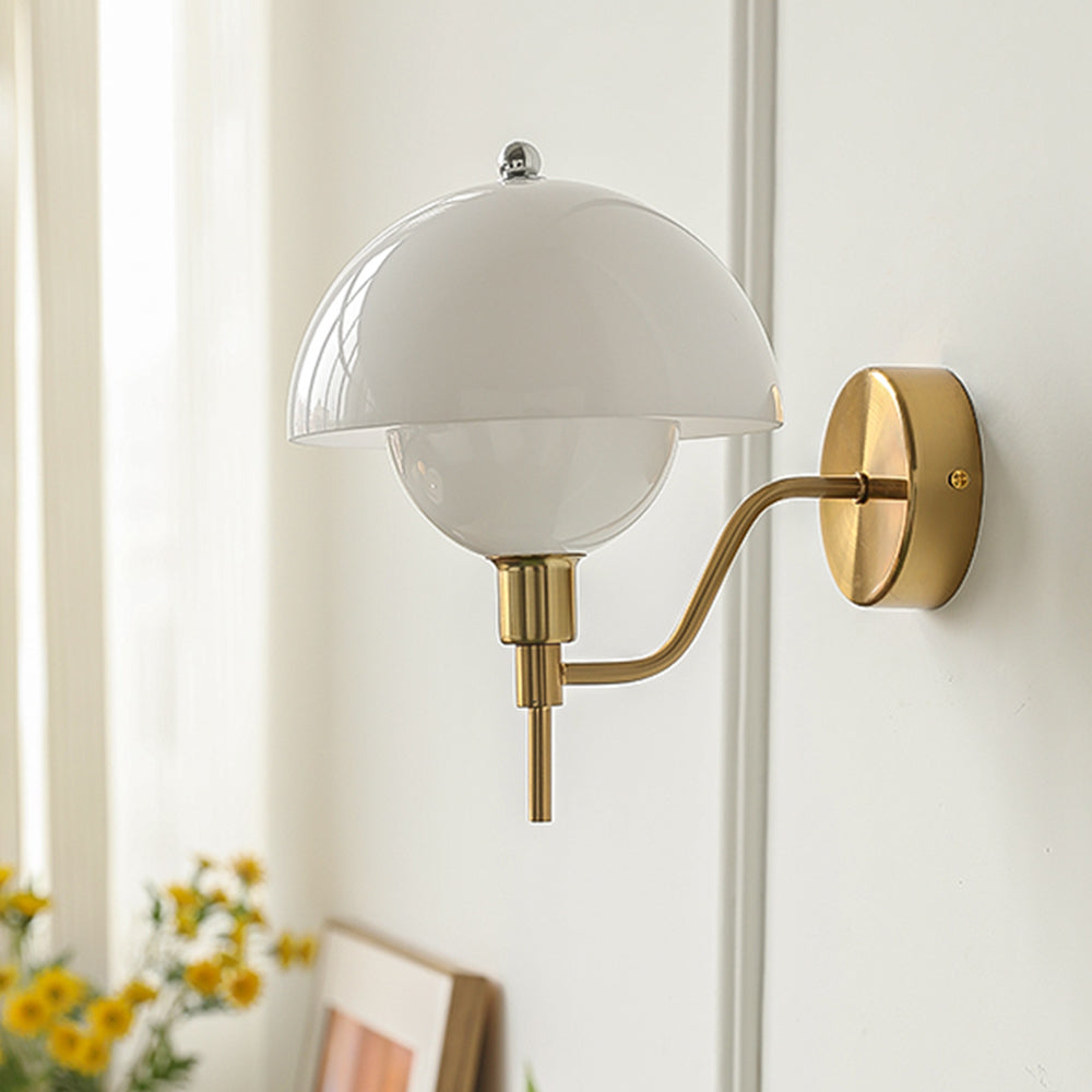 Myka | Cream Mushroom Wall Lamp for Enchanting Interiors