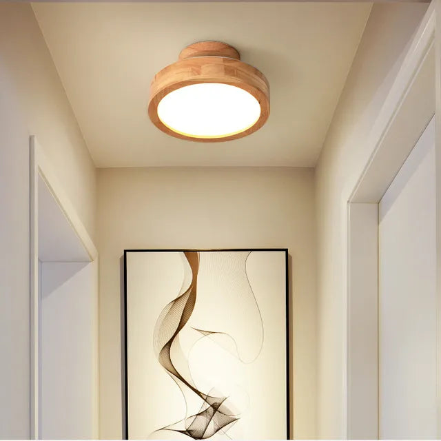 Orylux | Round Solid Wood Ceiling Light