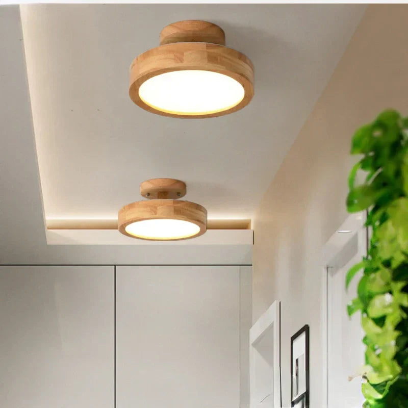 Orylux | Round Solid Wood Ceiling Light