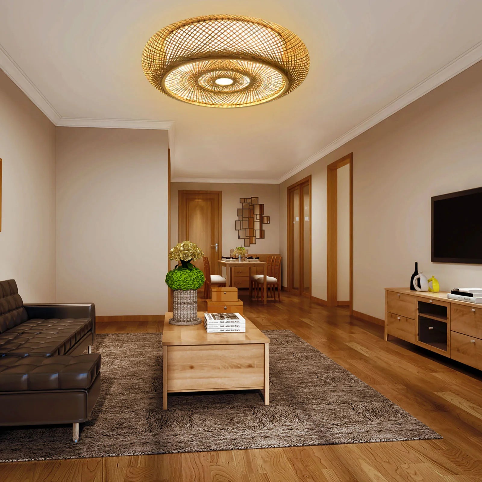 Radiant Echo | Elegant Pleated Ceiling Lamp