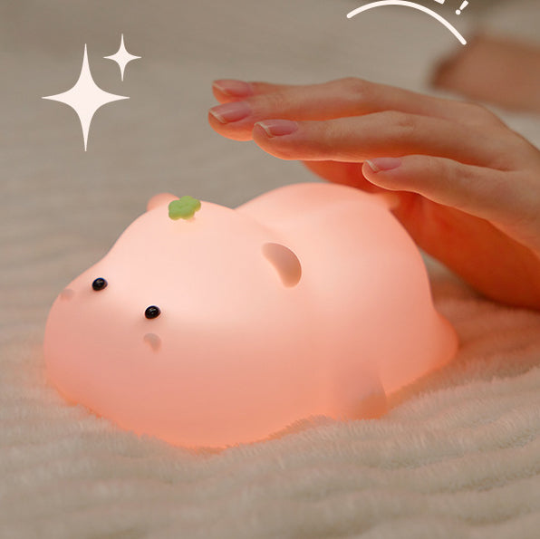 Shiniva | LED Night Light With Playful Hippo Design