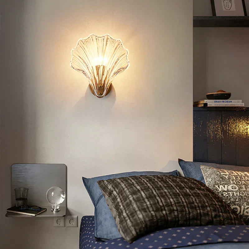 Solairis | Shell-Inspired Glass Wall Light