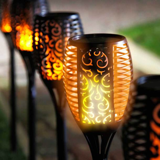 Velistra | Solar-Powered LED Torch for Outdoor Ambience