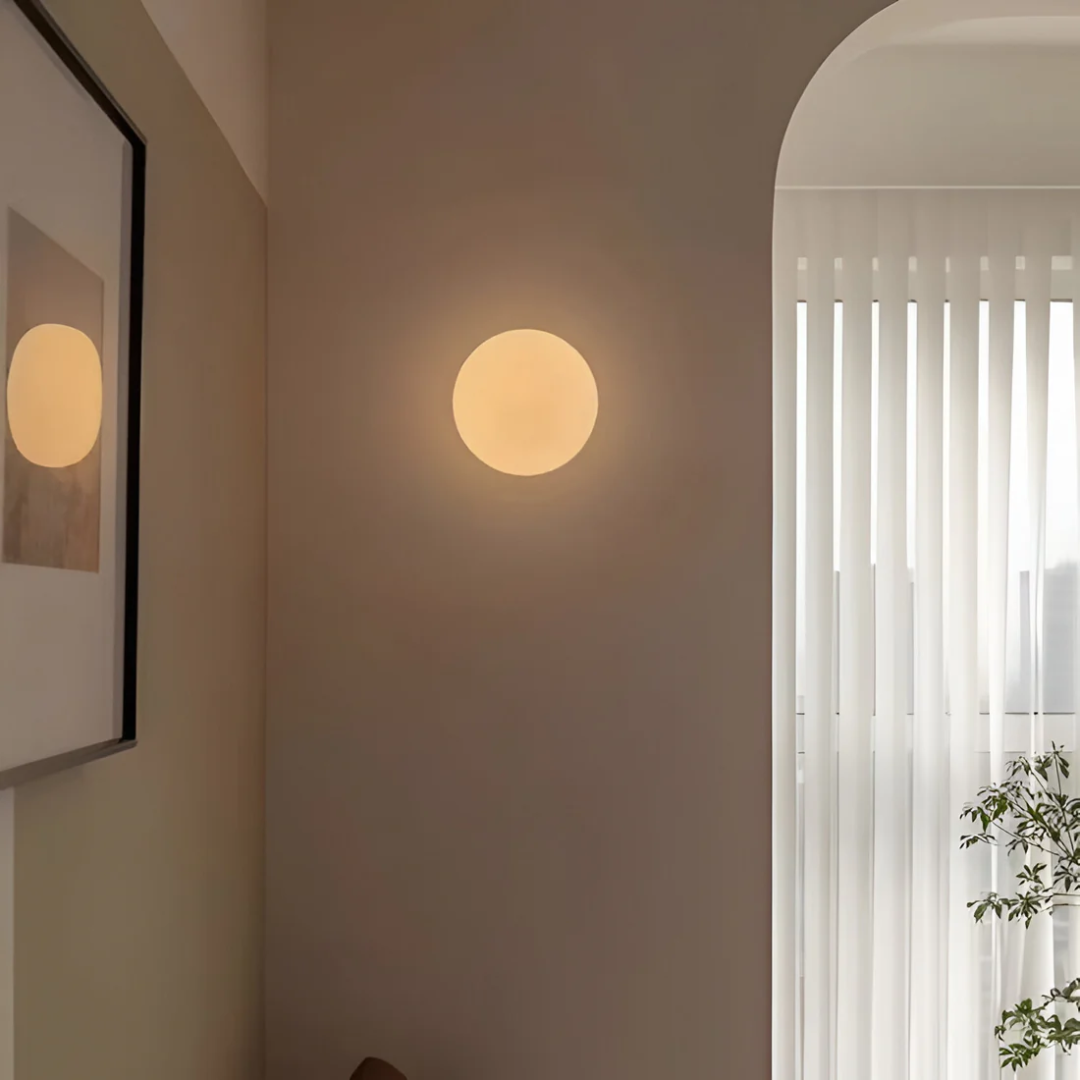 Verdelight | Frosted Glass Wall Light for Soft Ambient Glow