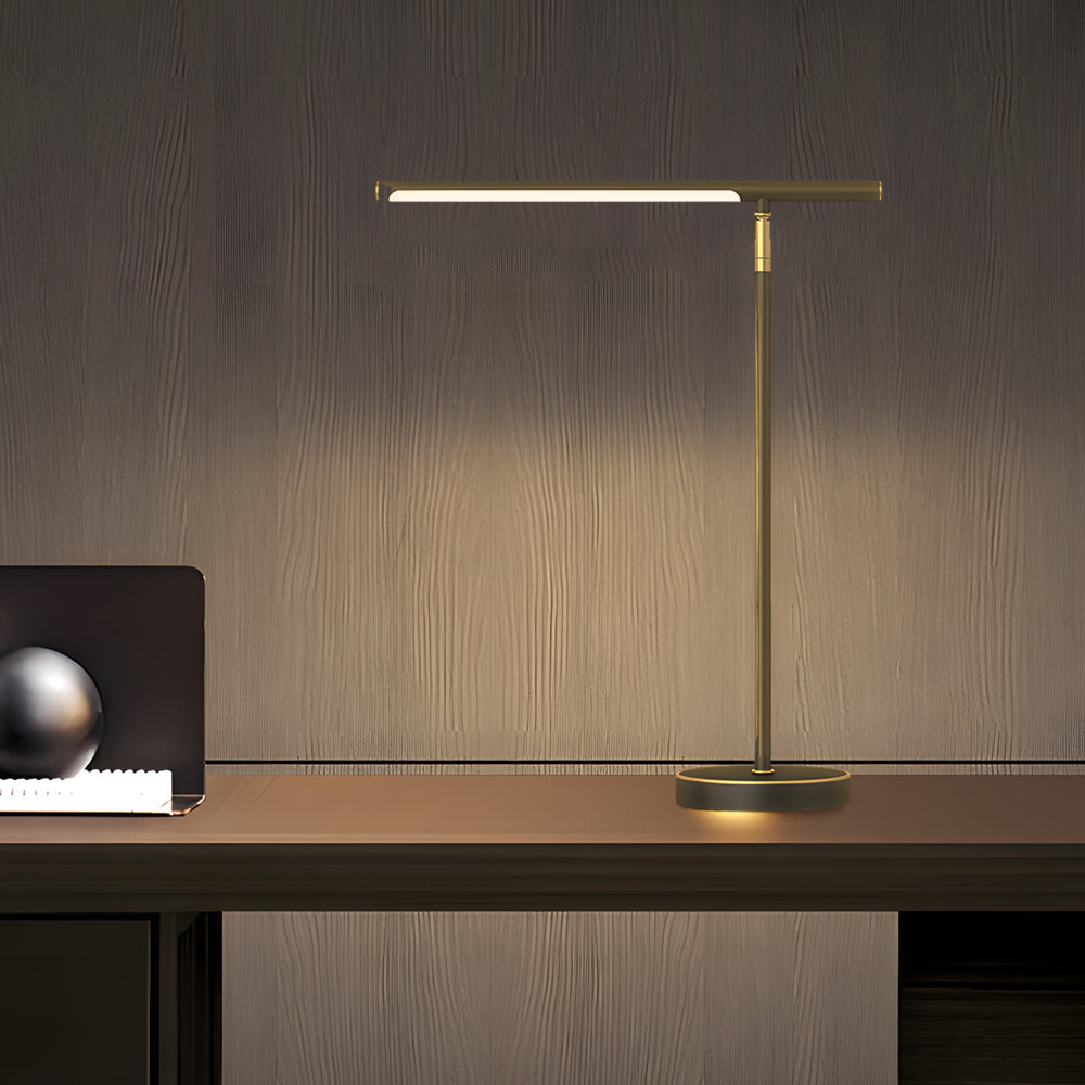 Vynn Lights | Sleek Adjustable Brass Desk Lamp with LED