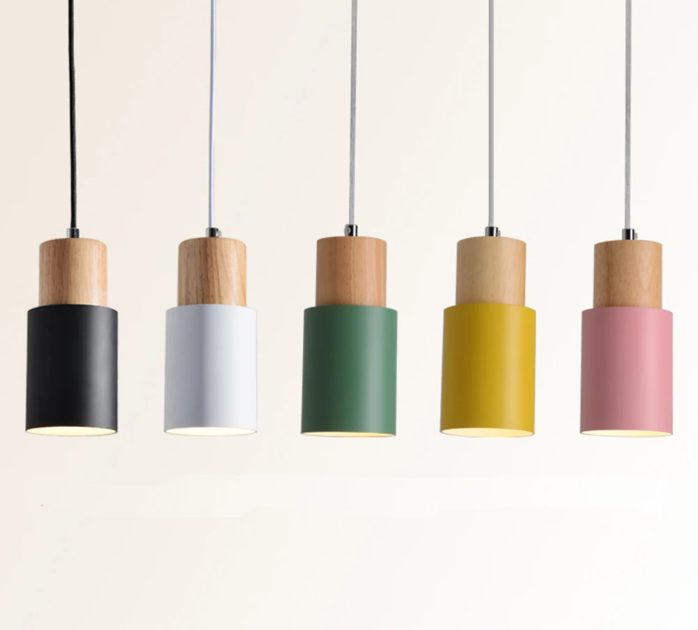 Zyntra | Scandinavian Hanging Lamp In Wood And Metal