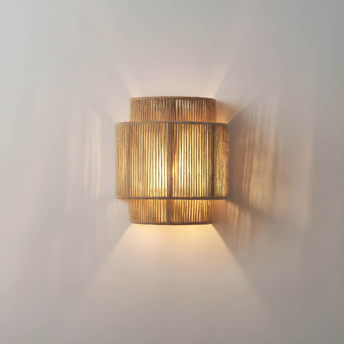 Serene Glow | Woven Wall Light with Soft Radiance